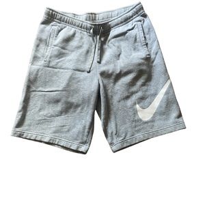 Nike men’s grey fleece shorts with pockets size L